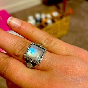Sterling Silver moonstone ring